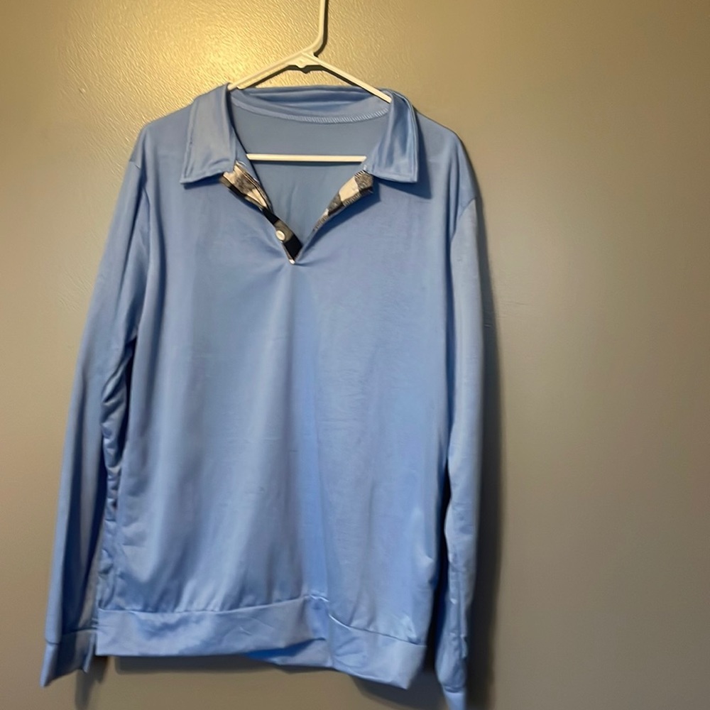 Men long sleeve polo shirt *
